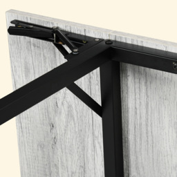 HOMCOM 4 Seater Grey Foldable Drop Leaf Dining Table - Wilko - thumbnail 4