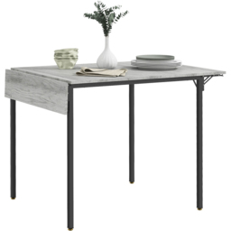 HOMCOM 4 Seater Grey Foldable Drop Leaf Dining Table - Wilko - thumbnail 3