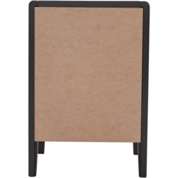 Castel 2 Drawers Black Bedside Table - Wilko - thumbnail 5