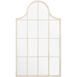The Arcus White Arched Wall Mirror 104 x 62cm - MirrorOutlet - Wilko