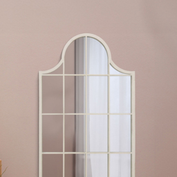 The Arcus White Arched Wall Mirror 104 x 62cm - MirrorOutlet - Wilko - thumbnail 4