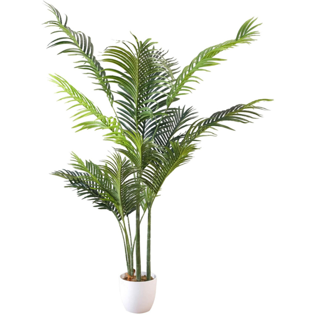 Leaf Lush Green Palm Artificial Tree in Pot 5ft - Size: 160 x 100 x 100cm - Wilko - image 1