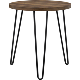 Dorel Owen Walnut Round End Table - Size: 55 x 50 x 50cm - Wilko - thumbnail 3