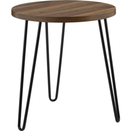 Dorel Owen Walnut Round End Table - Size: 55 x 50 x 50cm - Wilko - thumbnail 5