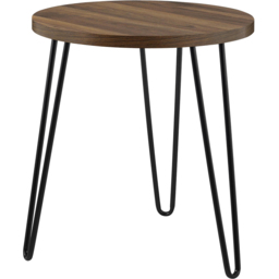 Dorel Owen Walnut Round End Table - Size: 55 x 50 x 50cm - Wilko - thumbnail 4
