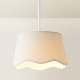 ValueLights Mabel Scalloped Bottom Natural Linen Small Shade - Size: 15 x 25 x 25cm - Cream - Wilko - thumbnail 5