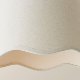ValueLights Mabel Scalloped Bottom Natural Linen Small Shade - Size: 15 x 25 x 25cm - Cream - Wilko - thumbnail 7
