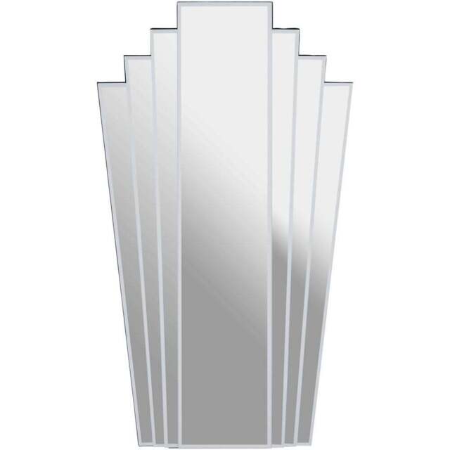 Premier Housewares Sana Decorative Wall Mirror - Size: 100 x 57cm - Wood - Wilko - image 1