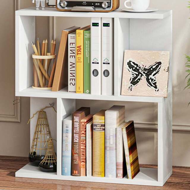 Costway 4 Shelf White Freestanding Bookshelf - Size: 50 x 18 x 56cm - Wilko - image 1