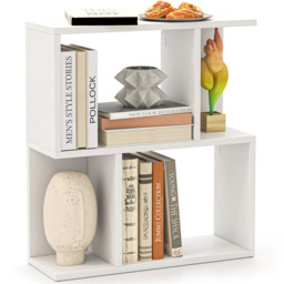 Costway 4 Shelf White Freestanding Bookshelf - Size: 50 x 18 x 56cm - Wilko - thumbnail 4