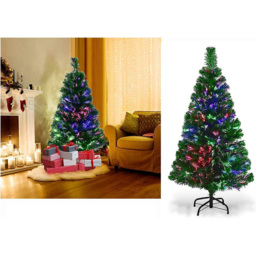Shatchi Nova Fibre Optic Christmas Tree 2ft - Green - Wilko - thumbnail 4
