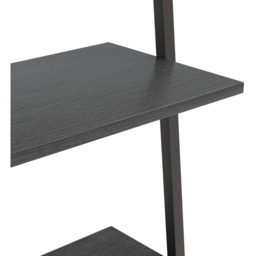 vidaXL 4-Tier Black Tall Leaning Shelf - Size: 90 x 90 x 40cm - Wilko - thumbnail 7