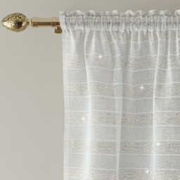 Lima Panel Curtain Gold 122cm - Wilko - thumbnail 4