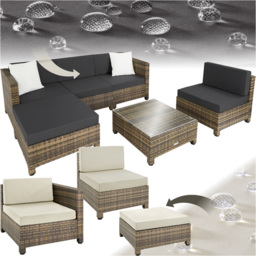 tectake Nature Garden Furniture Set - Brown - Wilko - thumbnail 3