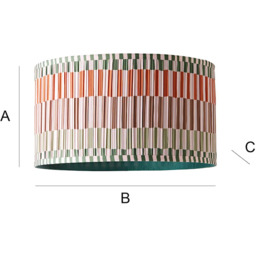 ValueLights Rae Natural Striped Easy Fit Large Shade - Size: 25 x 45 x 45cm - Cream - Wilko - thumbnail 7