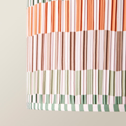 ValueLights Rae Natural Striped Easy Fit Large Shade - Size: 25 x 45 x 45cm - Cream - Wilko - thumbnail 5