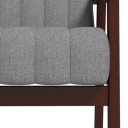 Portland Grey Fabric Armchair - Size: Single - Wilko - thumbnail 4