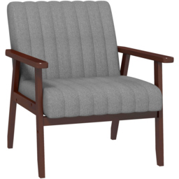 Portland Grey Fabric Armchair - Size: Single - Wilko - thumbnail 3