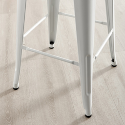 Furniturebox Carter White Tolix Style Bar Stool Set of 2 - Wilko - thumbnail 5