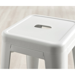 Furniturebox Carter White Tolix Style Bar Stool Set of 2 - Wilko - thumbnail 4