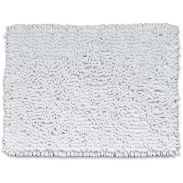 Allure Bath Fashions Jumbo Luxury White Deep Pile Non-Slip Bobble Bath Mat 50 x 70cm - Wilko - image 1