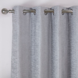 Delphine Chenille Blackout Curtain Silver 229cm - Wilko - thumbnail 4