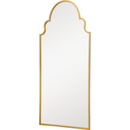 MirrorOutlet The Arcus Gold Framed Arched Leaner and Wall Garden Mirror 200 x 85cm - Size: 200 x 85 x 3cm - Wilko - thumbnail 4