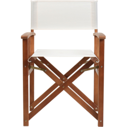 Charles Bentley Eucalyptus Pair Director Chair Cream - Size: H85 x W55 x D54cm - Wilko - thumbnail 4