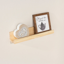 Core Products Sanded Wood Display Shelf Kit 48cm - Size: 7.5 x 48 x 9cm - n/a - Wilko - thumbnail 3