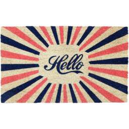 Coco & Coir Hello Dazzle Coir Door Mat 45 x 75cm - n/a - Coco & Coir ® - Wilko - thumbnail 1