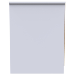 Crowndale Las Vegas 2 Drawer White Matt Bedside Table Ready Assembled - Wilko - thumbnail 5