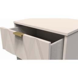 Crowndale Diamond 5 Drawer Kashmir Matt Tall Bedside Cabinet Ready Assembled - Wilko - thumbnail 7