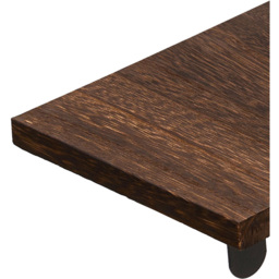Living and Home 4 Piece Brown L-Shaped Wall-Mounted Shelf - Size: 14 x 40.4 x 29cm - Wilko - thumbnail 6