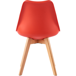 Eva Set of 4 Red Padded Dining Chairs - MCC - Wilko - thumbnail 5