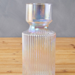 Premier Housewares Breamo Vase Small - Size: 11 x 11 x 25cm - Clear - Wilko - thumbnail 7