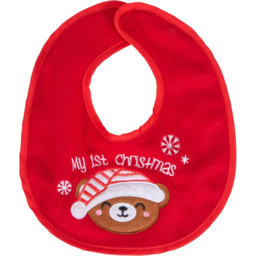 Bear Bib and Stocking Set Red - Candy Cane Lane - Wilko - thumbnail 4