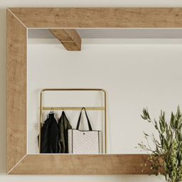 Baumhaus Signature Blue Portrait Mirror - Size: 120 x 111cm - Brown - Wilko - thumbnail 4