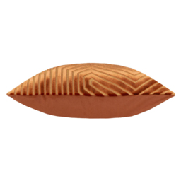 Paoletti Evoke Brick Cut Velvet Cushion - Size: 45 x 45 cm - Brown - Wilko - thumbnail 6