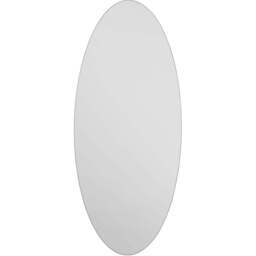 MirrorOutlet The Ovale Frameless Oval Wall Mirror 120 x 50cm - Clear - Wilko - thumbnail 1