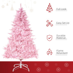 Everglow Pink Artificial Christmas Tree 5ft - Wilko - thumbnail 5