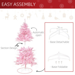 Everglow Pink Artificial Christmas Tree 5ft - Wilko - thumbnail 7