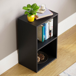 VIDA DESIGNS Oxford 2 Cube Black Bookcase - Size: 2 Shelf - Wilko - thumbnail 5