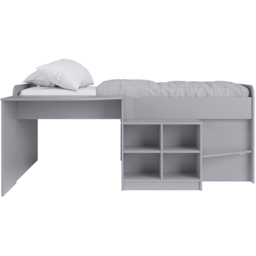 Kudl Grey MFC Pilot Cabin Bed - Size: Single - Wilko - thumbnail 4