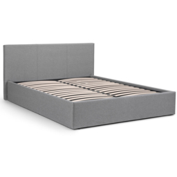 Julian Bowen Rialto Double Light Grey Linen Lift Up Storage Bed - Wilko - thumbnail 4