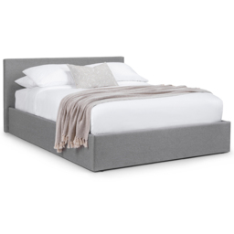 Julian Bowen Rialto Double Light Grey Linen Lift Up Storage Bed - Wilko - thumbnail 3
