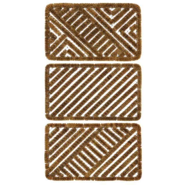 Single JVL Boston Scraper Mat 45 x 75cm in Assorted styles - JVL Homewares - Wilko - image 1