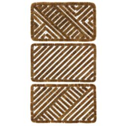 Single JVL Boston Scraper Mat 45 x 75cm in Assorted styles - JVL Homewares - Wilko