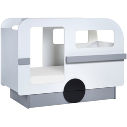 Julian Bowen Tourer Single Vapor Grey and White Caravan Bed - Size: Toddler - Wilko - thumbnail 3