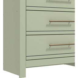 Bexley 4 Drawer Sage Green Chest of Drawers - Wilko - thumbnail 6