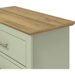Bexley 4 Drawer Sage Green Chest of Drawers - Wilko - thumbnail 7